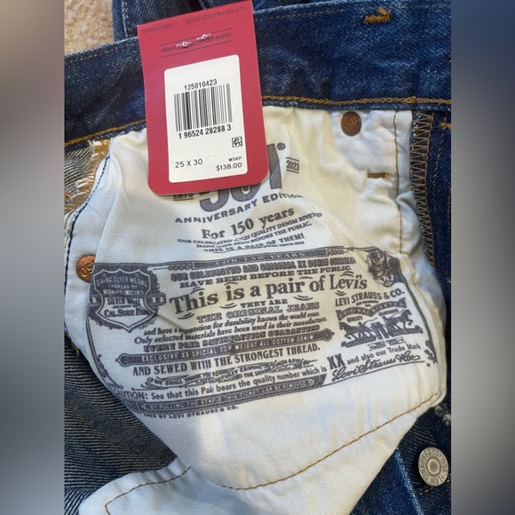 LEVI'S SALVAGED 501 ORIGINAL ANNIVERSARY EDITION - Picture 5 of 16